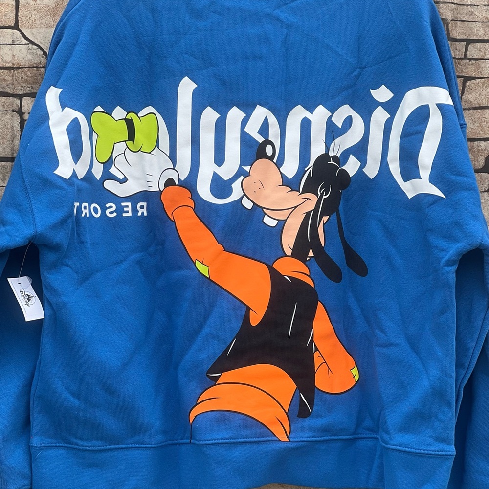 DisneyParks Disneyland Resort Goofy Back to Front Pullover Sweatshirt. - Picture 4 of 4